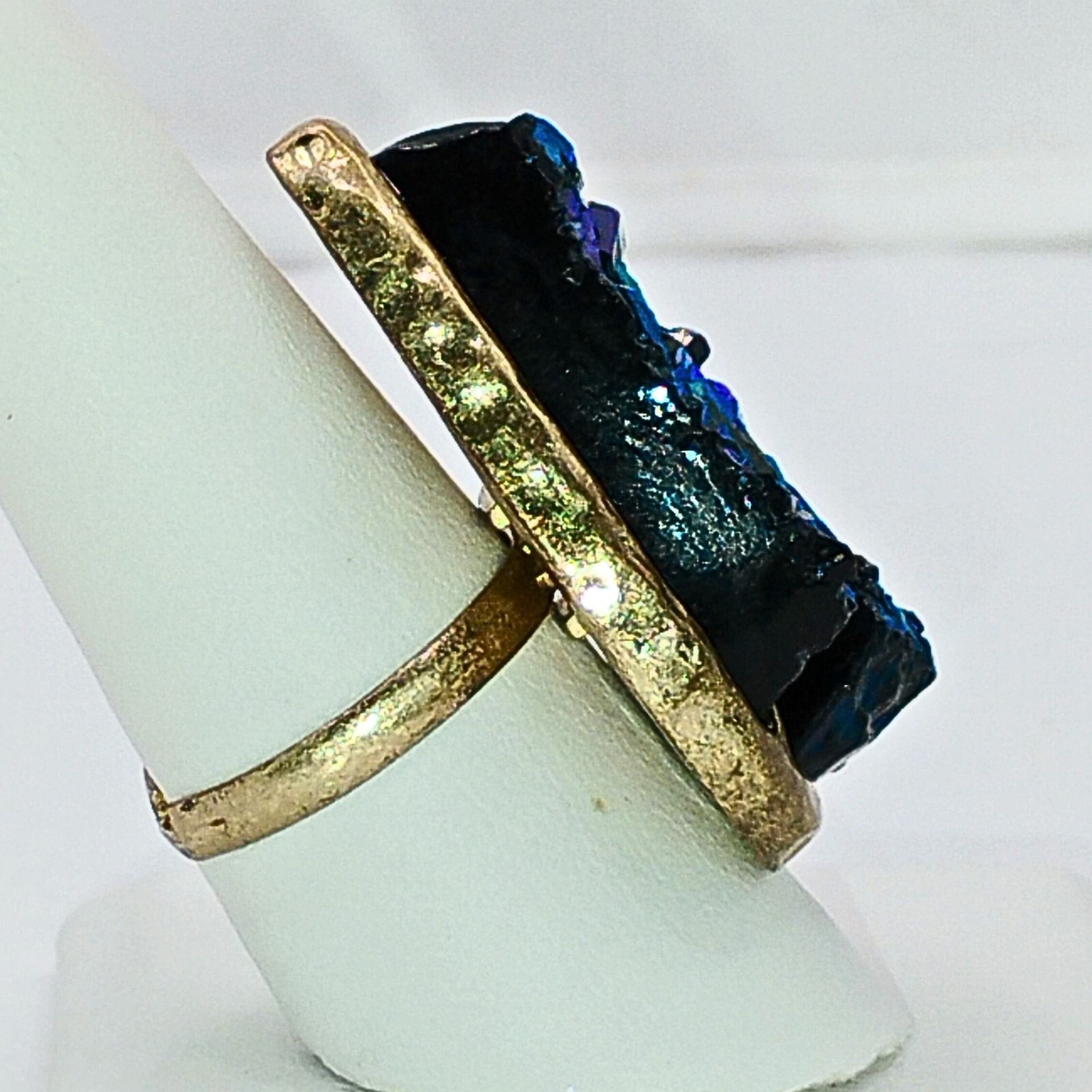 Womens Arrowhead Gold Plated Statement Ring Adjus… - image 2