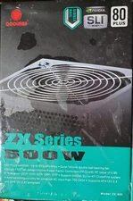 Coolmax ZX-500 500W 80 Plus ATX12V 2.2/EPS12V 2.91 Power Supply NVIDIA SLI READY