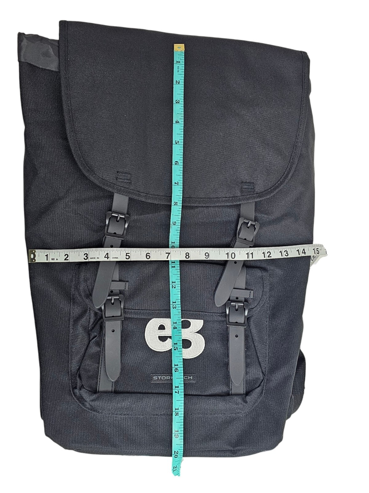 StormTech Laptop Backpack Black W/ E3 Logo Large Padded Back Brand New 