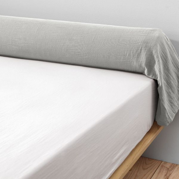 Taie de traversin 85x185 cm en gaze de coton nuage pour lit cocooning