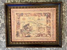 Disneyland Paris Pirates Of The Caribbean Map Art Giclee RARE John Horny 1991