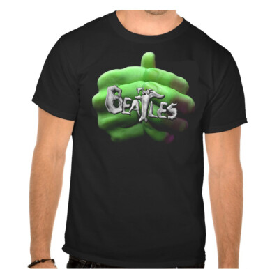 The Beatles Rules Rock Fun Music Schwarze Kinder T-Shirt - 860_Kids