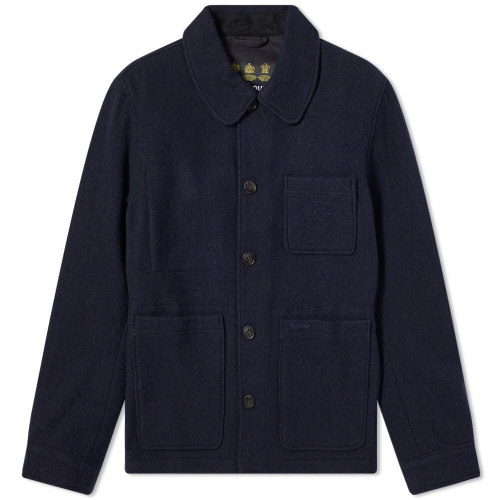 Barbour Tweed Jacket Barbour Wool Coat Mens Paris Barbour Men's Kennington  Wool Shirt Jacket Shacket Size Medium Navy