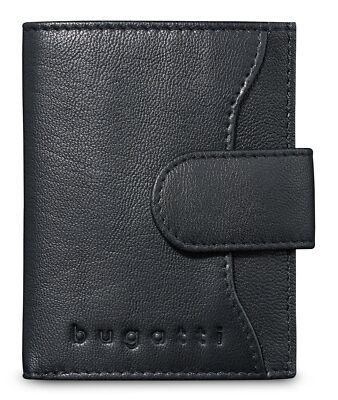 bugatti Smart DeLuxe RFID Kreditkartenetui Kartenetui Black schwarz Neu