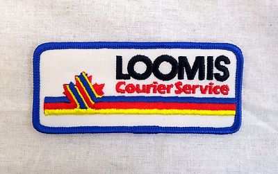Vintage Loomis Courier Service Stitched Patch