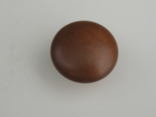 25 New Dark Brown Finish Maple Wood Round Knobs~Cabinet Hardware~#B02 - Picture 4 of 4
