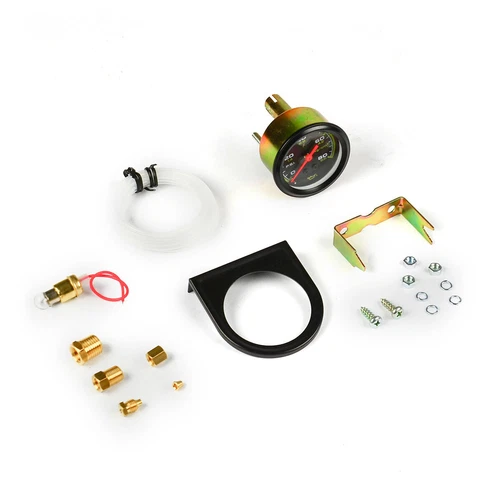 Genuine SAAS Oil Pressure Gauge Mech Black Autoline 0 to 80psi/5.6 kg cm - Picture 3 of 4