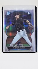 2023 Bowman 1st Chrome Draft Refractor Andrew Lindsey Miami Marlins 