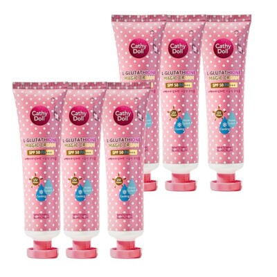 cathy doll l glutathione magic cream spf 130 pa+++ 6 x 60g Cathy Doll Magic Cream Sunscreen Serum L-Glutathione Bright SPF 50  PA+++