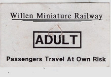Railway ticket, miniature railway: Willen Miniature Railway (Milton Keynes)