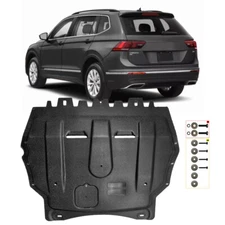 For VW Tiguan 2018-2021 Engine Splash Shield Chassis Armor Under Guards Black