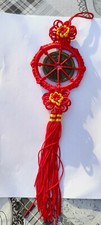 Chinese Good Knot Shui Wealth Luck Tassel Feng Prosperity Hanging Red Rope Coin
