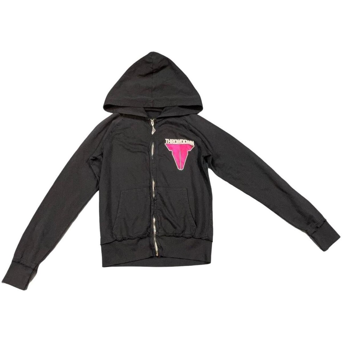 Affliction Women's Zip Up Hoodie Jacket Angel Wings Cyber