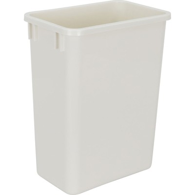35 Qt White Kitchen Cabinet Waste Container Trash Can Garbage Bin Replacement