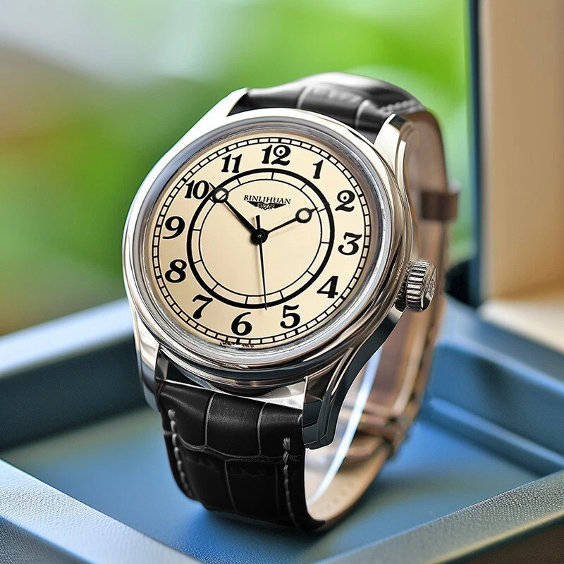 Men’s Retro Quartz Watch – Leather Strap Analog Business Wristwatch Gift - Image 3 of 4