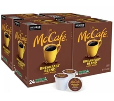 McCafé Breakfast Blend Coffee, Light roast, 96 count. Free Shipping