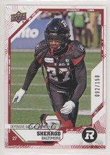 2019 Upper Deck CFL Red 92/150 Sherrod Baltimore #88 2b2