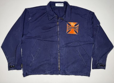 Vintage West Coast Choppers FR Mechanic Work Delivery Jacket | L