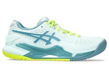 ASICS Gel-Resolution 9 Women's Tennis Shoes Soothing Sea Gris Blue Size 8 New