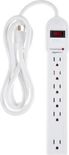 Surge Protector Power Strip, 6-Outlet, 790 Joules, LED Indicator, 6ft Extension