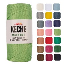 Macrame Cord  Macrame Supplies 2mm Polyester Macrame Rope Yarn for Table Run...