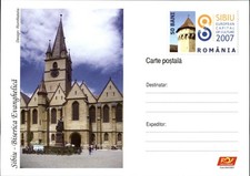 Sibiu Romania Evangelical Church 2007 unused postcard