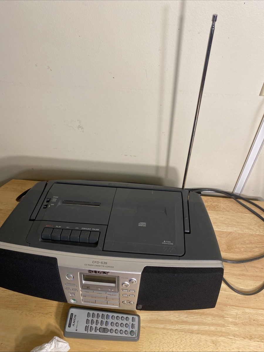 SONY CDラジオカセットレコーダー　CDラジカセ　CFD-S39 SONY CDラジカセ CFD-S39 ジャンク - メルカリ