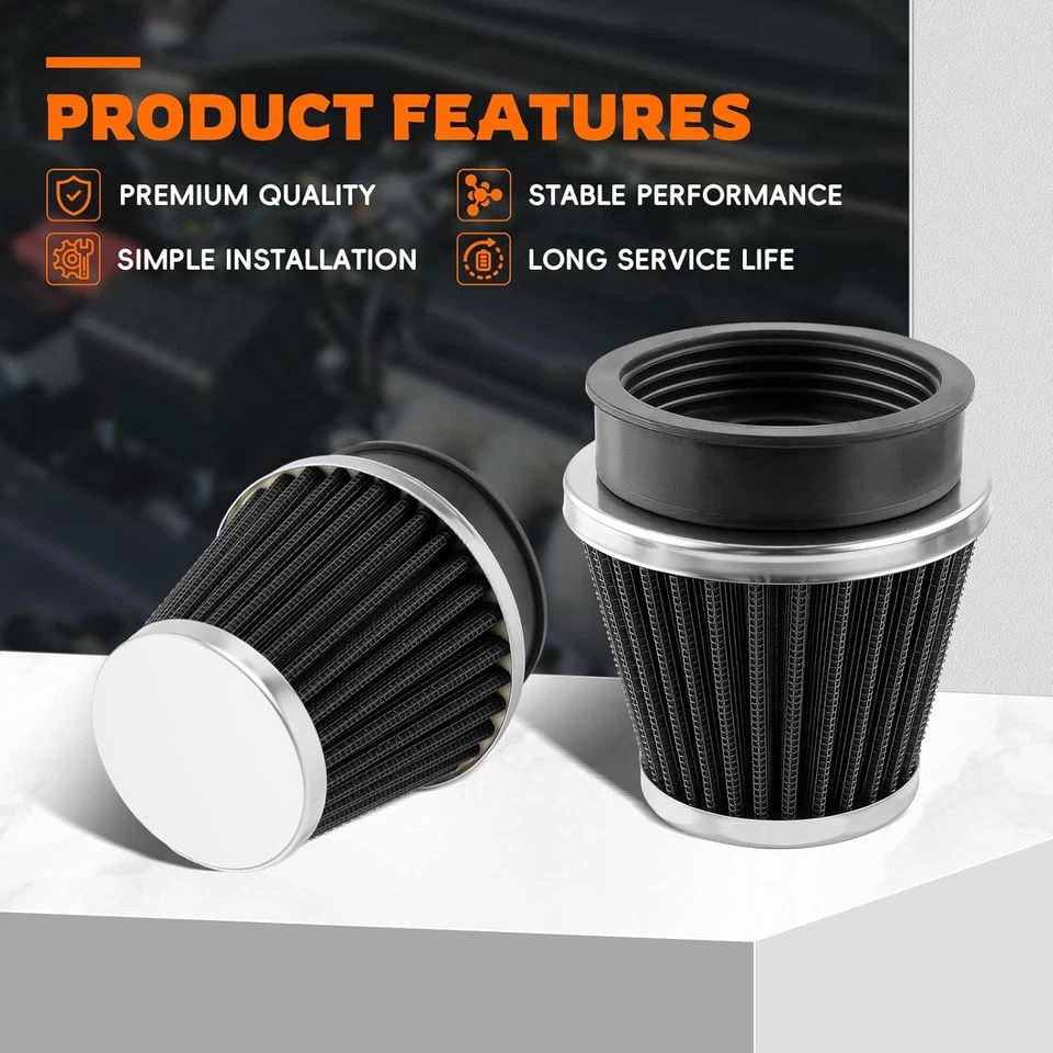 Filtro de aire limpiador de 54 mm 4 piezas para Suzuki GS650 GS750 GS850 GS1000 GS1150 GS1100 Foto 3 de 4