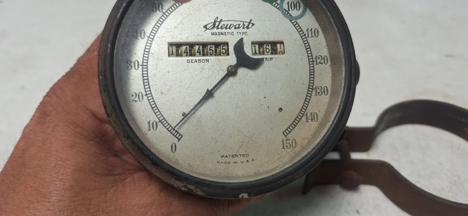 Medidor velocímetro Stewart Warner 1930 Indy 500 original vintage Foto 3 de 4