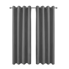 42 In. W X 72 In. L Blackout Curtains with Grommet Top Room Darkening Noise Redu