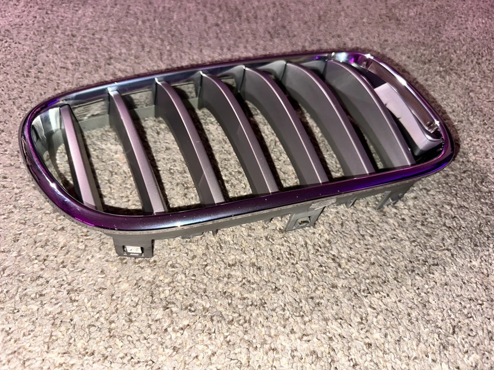 Parachoques delantero derecho izquierdo BMW X3 F25 2011-2017 parrilla riñón cromada OEM 10627110 Foto 3 de 4