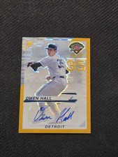 2025 Panini Prospect Edition Baseball Owen Hall #90 Gold Pulsar Auto SSP /10