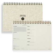 One Focus ADHD Notepad Planner: Undated Daily Desk Planner, Time Management, ...