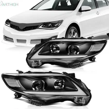 For 2011-2013 Toyota For Corolla Headlights Assembly Pair Replacement Lamps