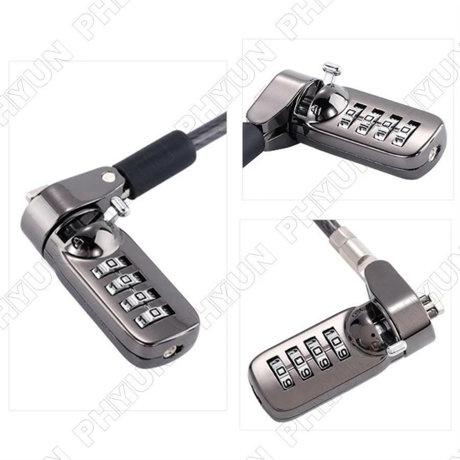 Zinc Alloy Anti-Theft Password Cable Lock For Laptops PC Monitors & Other Device - Image 4 of 4