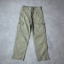 James Perse Los Angeles Ribbed Utility Cargo Pant Olive Green Women's Small 1