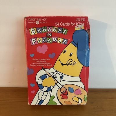 American Greetings Bananas in Pajamas Valentine's Day NEW SEALED RARE