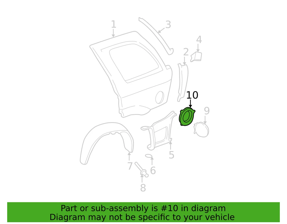 2005-2009 TUBO DE ENCHIMENTO DE COMBUSTÍVEL GM GENUÍNO, PEÇA NOVA DO FABRICANTE, NÚMERO DA PEÇA 15244046 - Imagem 3 de 4