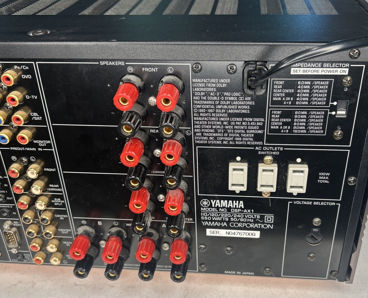 ヤマハ　YAMAHA　DSP-AX420 2zzhgl6 YAMAHA AV Amplifier DSP-AX420 - Japanese Audio&Acoustic&Book