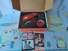 Vintage RED Oster Infrared Heat Massager Hand Held 218-01E TESTED