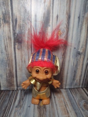 Troll Egyptian King TUT PHARAOH   Red Hair Brown Eyes By Russ