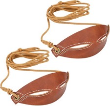 2pcs Leather Shepherd Sling Handmade Paracord Shepherds Old Fashioned Slingshot