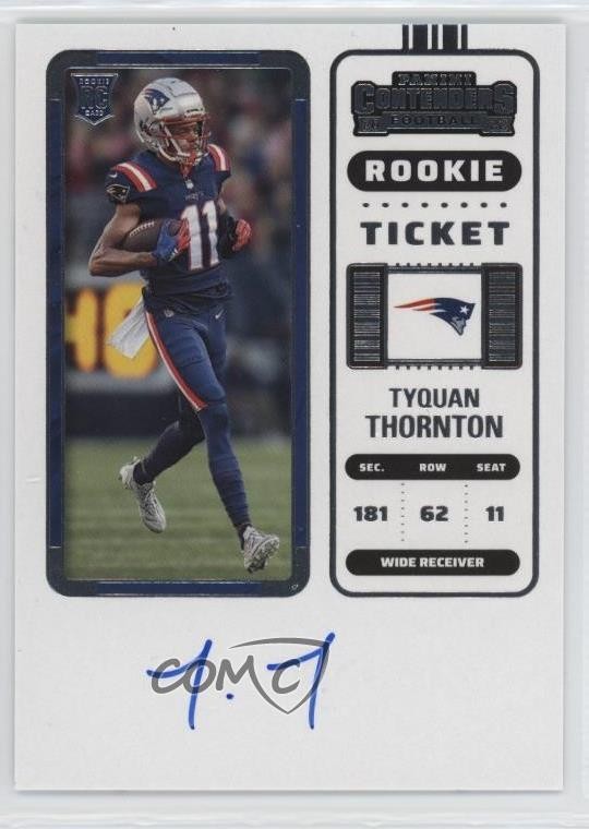 2022 Panini Contenders Ticket RPS Tyquan Thornton #138 Rookie Auto RC 1h0p