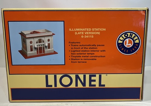Parada de tren Lionel 6-34115 iluminada de la ciudad estación de pasajeros (versión tardía) | Condition: Used