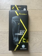 Storelli BodyShield Leg Guards Youth Large Black Impact Protection Soccer NEW