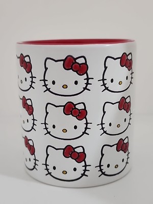 BLUE SKY RED HELLO KITTY CERAMIC CANDLE MATCHA LATTE  FRAGRANCE  8 OZ NEW