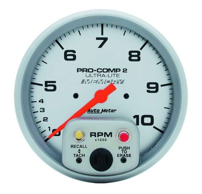 AutoMeter 5in Dual Range Tach W/Mem. - 4499