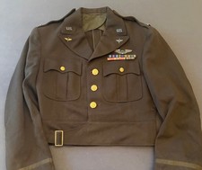 Original WWII USAAF Army Air Force Officer's Cut Down Eisenhower IKE JACKET