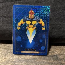 2024 SkyBox Marvel Masterpieces 92 Platinum Nova #68 Blue Traxx