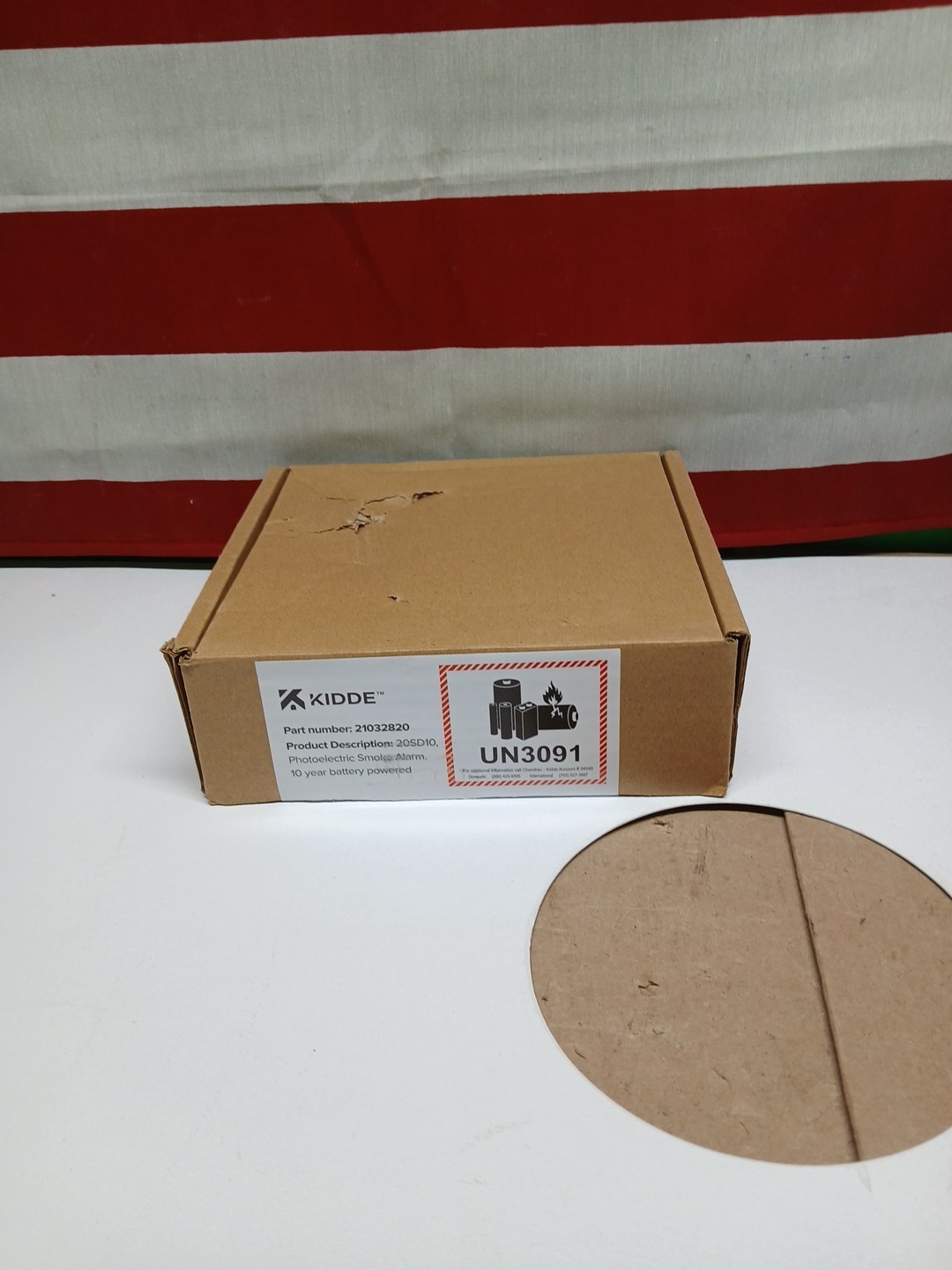 Kidde Smoke Detector 10 Year Battery Powered LED Warning Light Indicators 20SD10-image